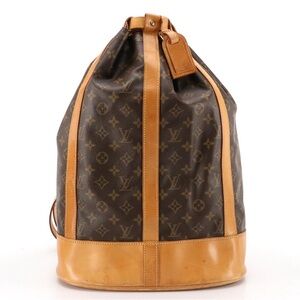 Louis Vuitton Randonnee GM Backpack in Monogram Canvas and leather with Pochette